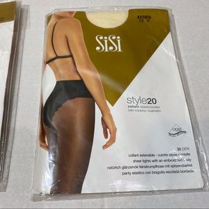 2 set Sisi style20 Ivory / cream  opaque Tights